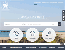 Tablet Screenshot of escale-immobilier.com